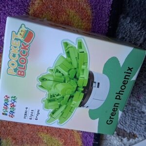 Succulent Flower Building Set, Green Phoenix Potted Plant